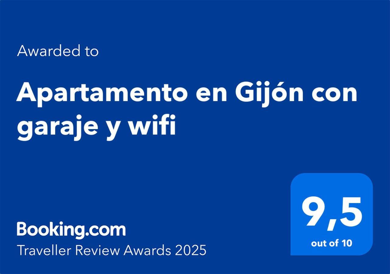 Apartamento En Gijon Con Garaje Y Wifi Bagian luar foto